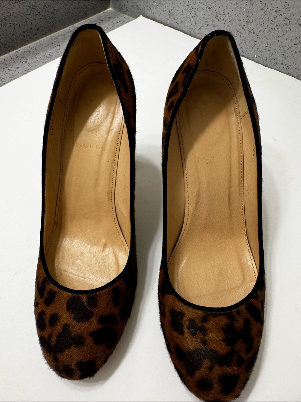 J. Crew Collection Etta Leopard Calf Hair Pump Sz 9.5 - Picture 6 of 11